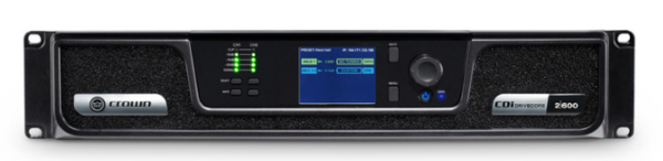 CDI2X600 2CH POWER AMPLIFIER  600W PER CHANNEL @ 4OHM, 8OHM, 70V, 100V - WITH DSP & NETWORK CONTROL